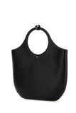 Courreges Women Black Leather Large Holy Handbag