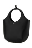 Courreges Women Black Leather Medium Holy Handbag