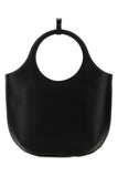 Courreges Women Black Leather Medium Holy Handbag