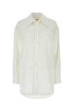 Bottega Veneta Women White Linen Shirt