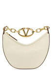 Valentino Garavani Women Ivory Leather Mini Hobo Vlogo Moon Handbag