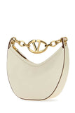 Valentino Garavani Women Ivory Leather Mini Hobo Vlogo Moon Handbag