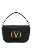 Valentino Garavani Women Black Leather Alltime Shoulder Bag