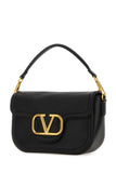 Valentino Garavani Women Black Leather Alltime Shoulder Bag