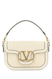 Valentino Garavani Women Ivory Leather Alltime Shoulder Bag