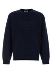 Valentino Garavani Men Dark Blue Wool Sweater