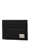 Dolce & Gabbana Men Black Leather Card Holder