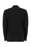 Givenchy Men Black Stretch Wool Blend Blazer