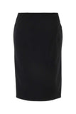 Versace Women Black Stretch Wool Skirt