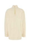 Jil Sander Women Cream Wool Blend Blouse