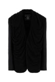 Y Project Women Black Stretch Twill Oversize Blazer