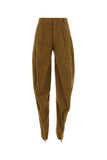 Y Project Women Caramel Stretch Velvet Pant