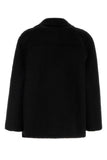 Valentino Garavani Men Black Mohair And Wool Coat