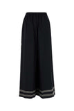 Bode Women Black Viscose Mathilde Wide-Leg