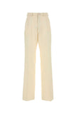 Maison Margiela Women Cream Mohair Blend Pant