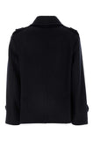 Max Mara Women Dark Blue Wool Blend Laveno Coat
