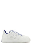 Burberry Women White Leather Stock Sneakers