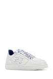 Burberry Women White Leather Stock Sneakers