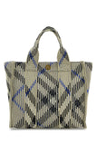 Burberry Women Embroidered Fabric Check Mini Handbag