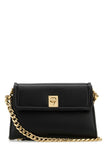 Valentino Garavani Women Black Leather Vlogo Shoulder Bag