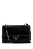 Valentino Garavani Women Black Leather Medium Vlogo Shoulder Bag
