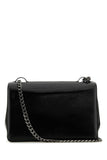 Valentino Garavani Women Black Leather Medium Vlogo Shoulder Bag