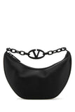 Valentino Garavani Women Black Leather Hobo Vlogo Moon Handbag