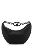 Valentino Garavani Women Black Leather Hobo Vlogo Moon Handbag