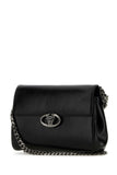 Valentino Garavani Women Black Leather Vlogo Shoulder