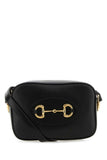 Gucci Women Black Leather Gucci Horsebit 1955 Crossbody Bag