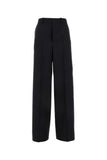 Gucci Women Slate Wool Wide-Leg Pant