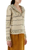 Bottega Veneta Women Embroidered Wool Blend Polo Shirt