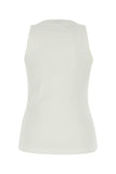 Bottega Veneta Women White Stretch Cotton Tank Top