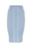 Bottega Veneta Women Pastel Light-Blue Cotton Skirt