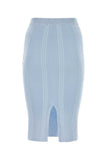 Bottega Veneta Women Pastel Light-Blue Cotton Skirt