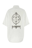 Balenciaga Women White Poplin Oversize Shirt
