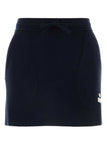 Isabel Marant Etoile Women Midnight Blue Stretch Cotton Blend Amaline Mini Skirt