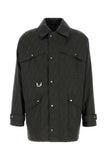 Fendi Men Embroidered Canvas Coat