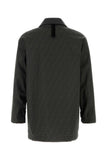 Fendi Men Embroidered Canvas Coat