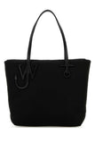 Jw Anderson Women Black Fabric Puffy Anchor Shopping Bag
