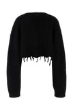 Vetements Women Black Alpaca Blend Cardigan