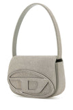 Diesel Women Light Grey Leather 1Dr Shoulder Bag