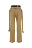 Prada Women Cappuccino Twill Pant