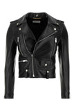 Saint Laurent Women Black Nappa Leather Jacket