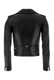 Saint Laurent Women Black Nappa Leather Jacket