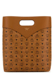 Mcm Men Printed Canvas Shopping Bag