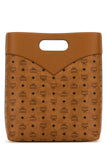 Mcm Men Printed Canvas Shopping Bag
