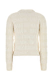 Balenciaga Women Ivory Wool Blend Sweater