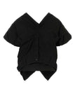 Balenciaga Women Black Cotton Blend Top