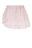 Prada Women Pastel Pink Cotton Shorts
